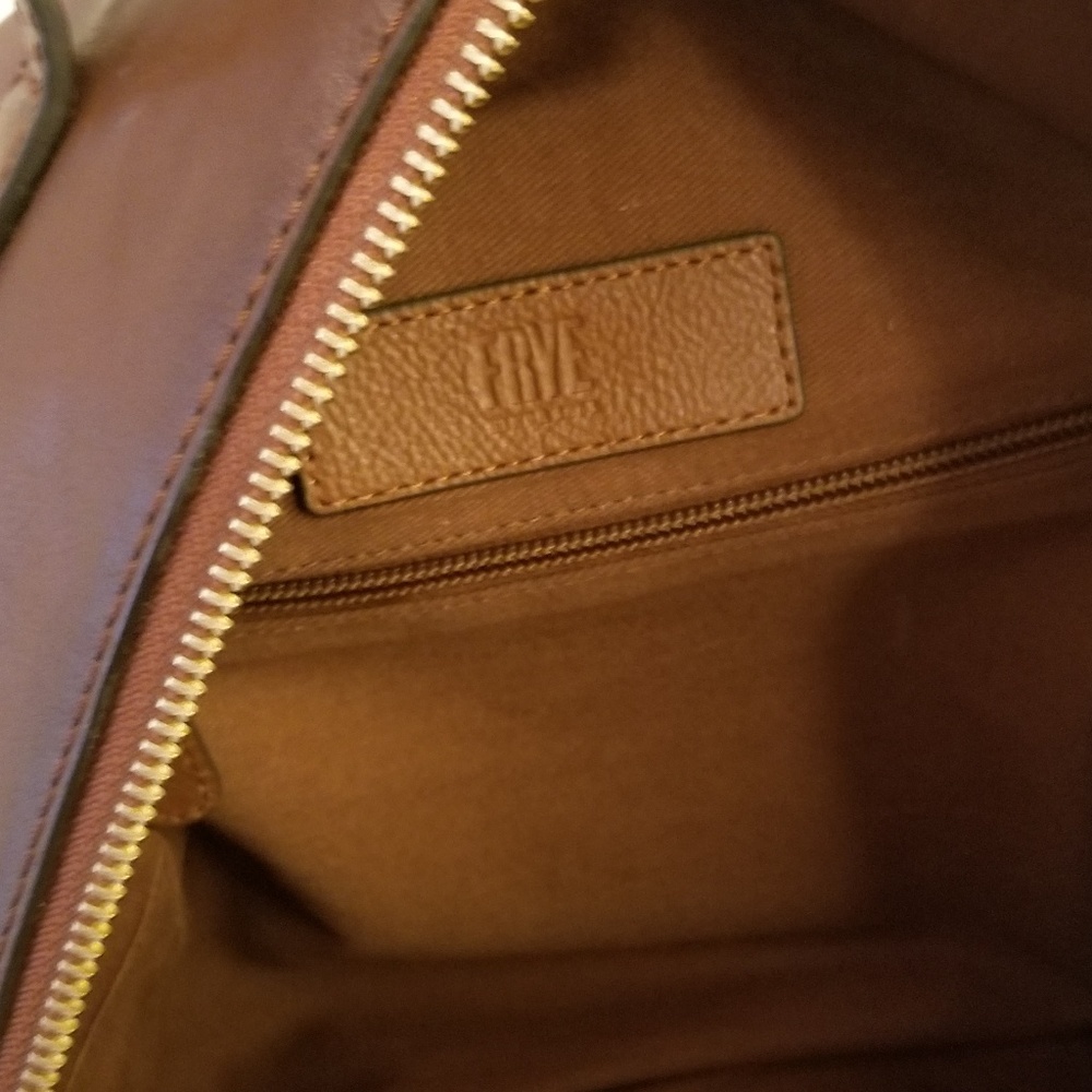 FRYE Olivia Genuine Leather Backpack Cognac Color - Picture 7 of 8